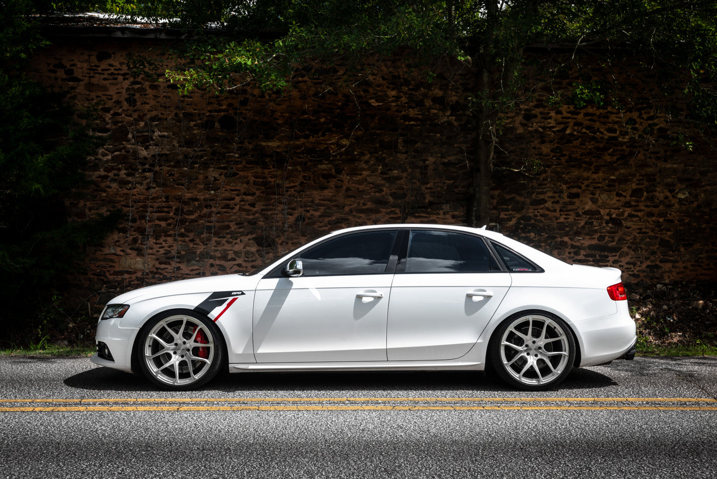 APR サイドバーンデカール BK/RED