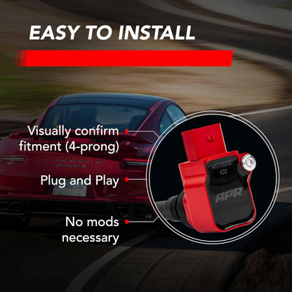 APR イグニッションコイルパック (赤) PORSCHE