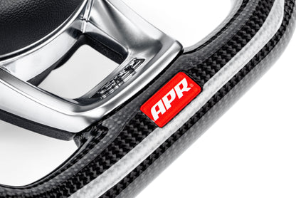 APR カーボンステアリング / 赤ステッチ w/パドル