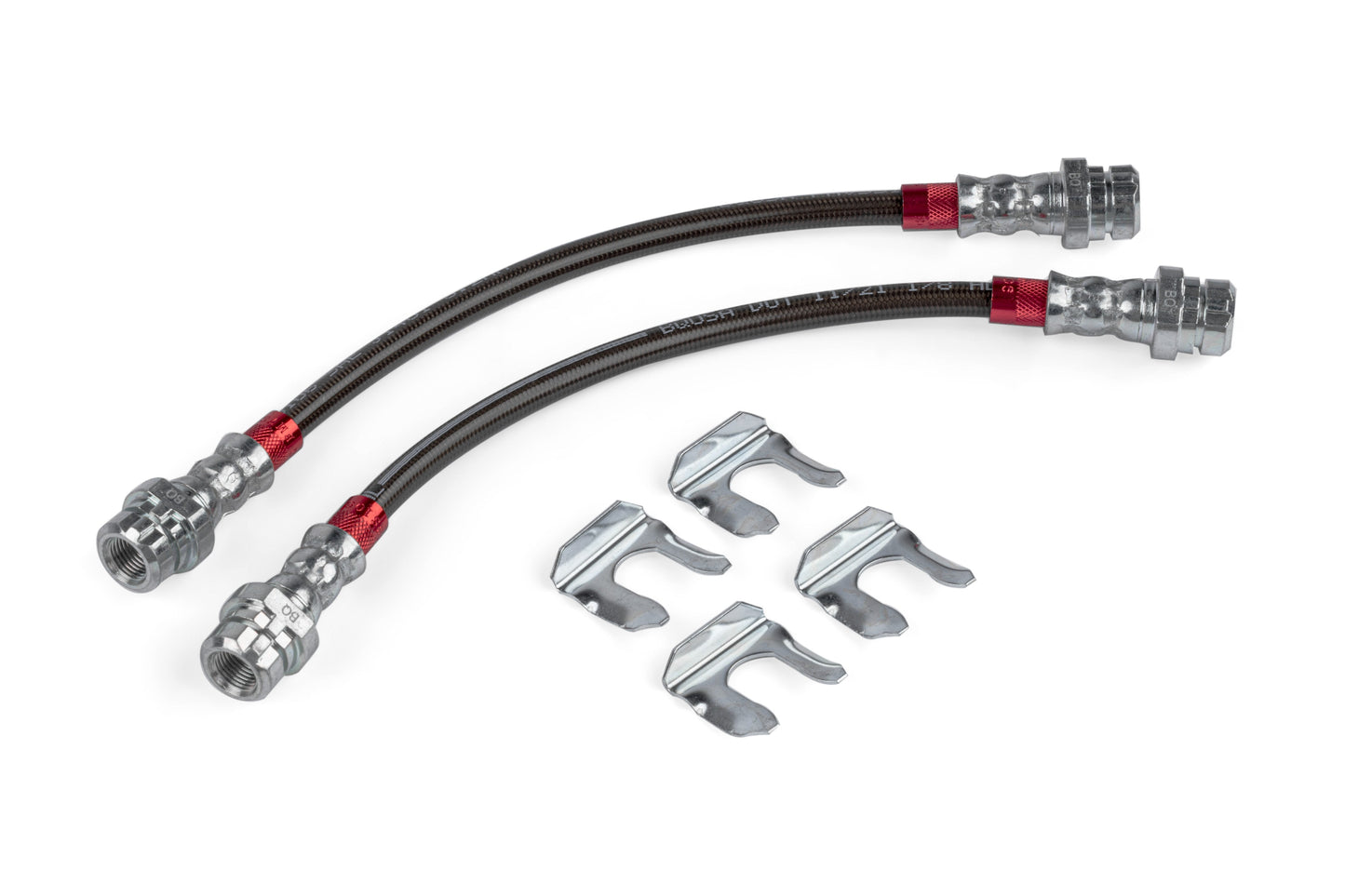 APR ステンレスメッシュブレーキライン - リア Audi A3 Quattro 06-13, A3 06-13; VW Golf R 12-13, Eos 07-16, R32 08, GTI 06-14, CC 09-17, Beetle 12-19, Jetta 05-18, Golf 10-14, Passat 06-13