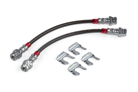 APR ステンレスメッシュブレーキライン - リア Audi A3 Quattro 06-13, A3 06-13; VW Golf R 12-13, Eos 07-16, R32 08, GTI 06-14, CC 09-17, Beetle 12-19, Jetta 05-18, Golf 10-14, Passat 06-13