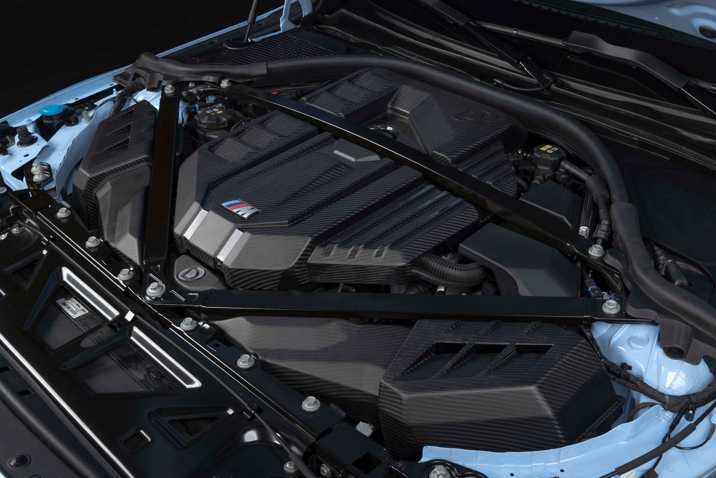 Dinan カーボンエンジンカバー (Matte) - 2021-2026 BMW M2/M3/M4