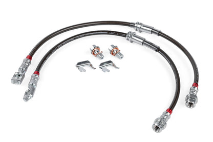 APR ステンレスメッシュブレーキライン - フロント  2005-2022 Audi A3, VW Beetle, CC, Eos, GTI, Jetta, Passat,Tiguan