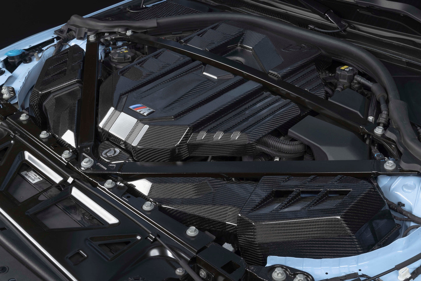 Dinan カーボンエンジンカバー (Gloss) - 2021-2026 BMW M2/M3/M4